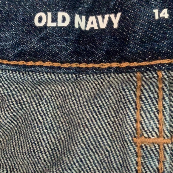 Old navy denim shorts with lace pockets size 14 - Picture 3 of 5